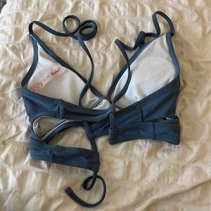 (ROMWE) xs dark blue bakini top